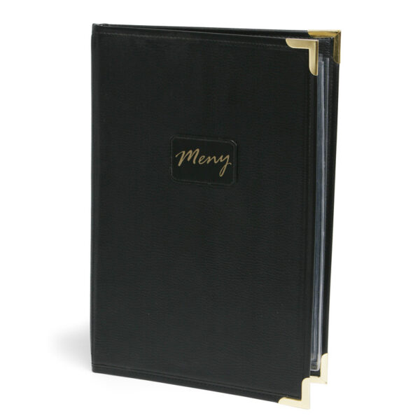 Menypärm Konstläder Svart