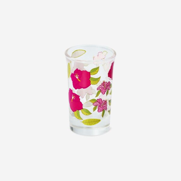 Mini dricksglas med tropiskt tryck
