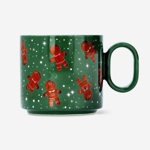 Mugg med tryck av pepparkaksgubbar - 300 ml