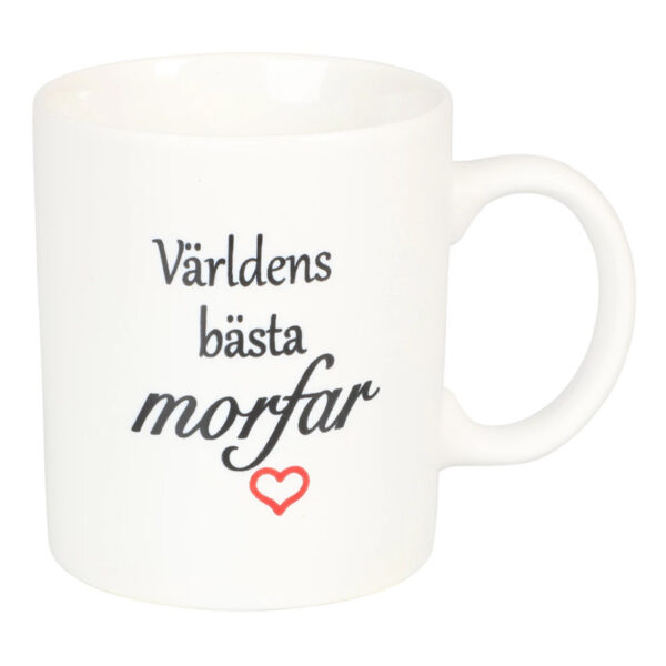 Mugg Keramik - Världens Bästa Morfar