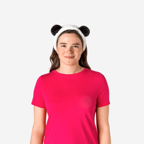 Panda-pannband för ansiktstvätt
