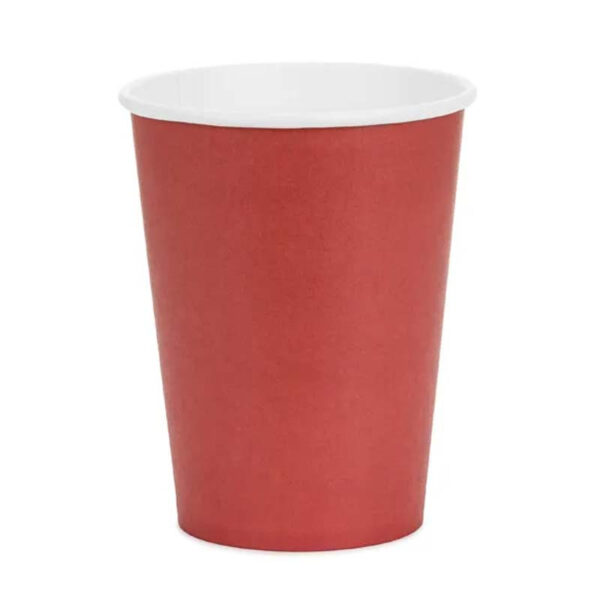 Pappersmuggar mörkröd, 6-pack - PartyDeco