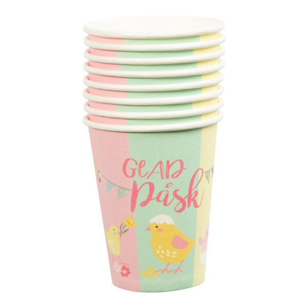 Pappersmuggar Glad Påsk, 8-pack