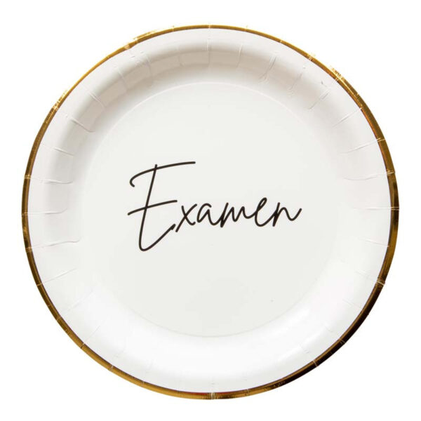 Papperstallrikar Examen, Ø23cm, 8-pack