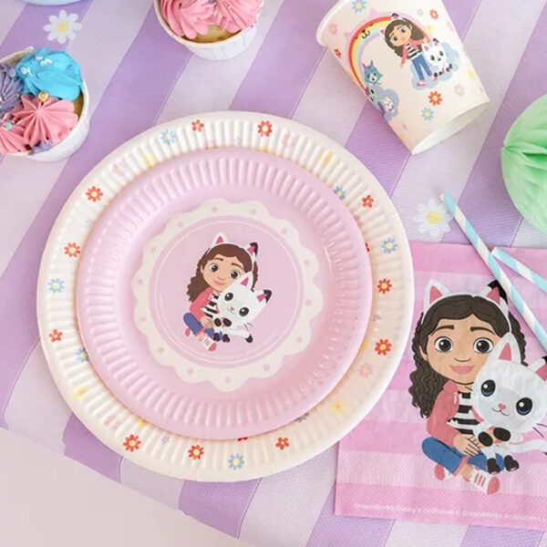 Papperstallrikar Gabby&apos;s Dollhouse  Ø18 cm - Party Deco