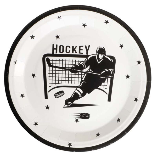 Papperstallrikar Hockey, 8-pack