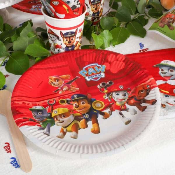Papperstallrikar Paw Patrol Ø23 cm, 8-pack