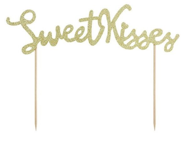 Cake Topper Sweet Kisses - PartyDeco