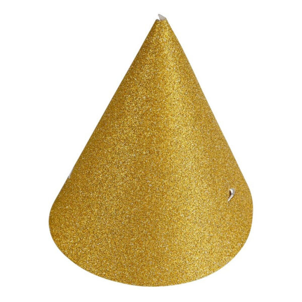 Partyhattar Mini Guld, 4-pack