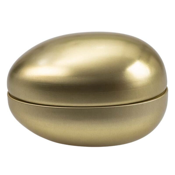 Påskägg i guld 15 x 10 cm, plåt
