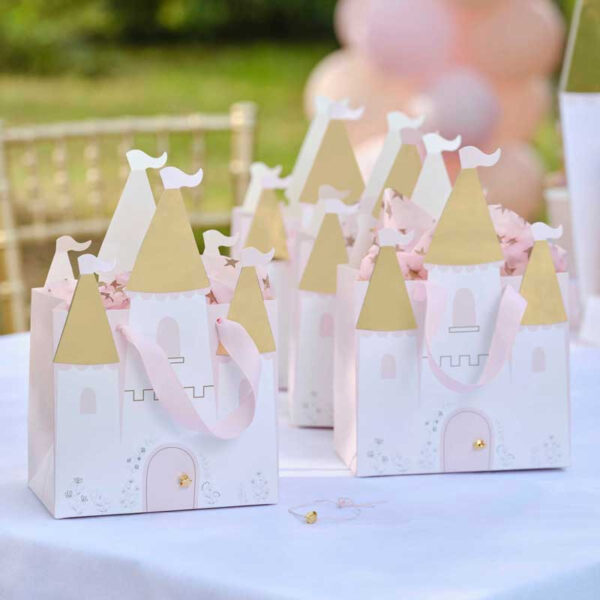Presentpåsar Prinsessans Slott, 5-pack - Ginger Ray