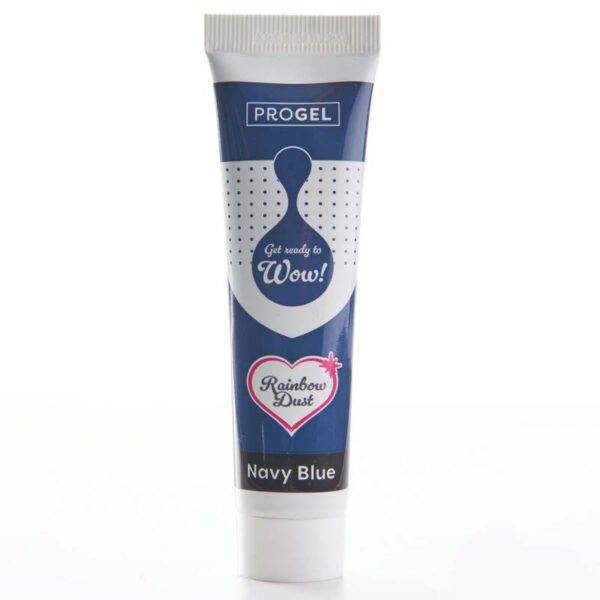 ProGel Marinblå Geléfärg, Navy Blue - Rainbow Dust
