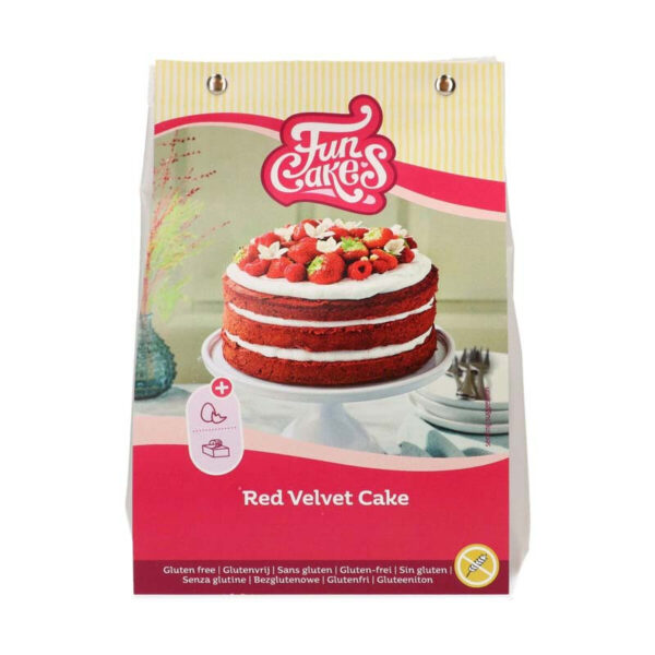 Red Velvet Cake, Glutenfri mix, 400 g - FunCakes