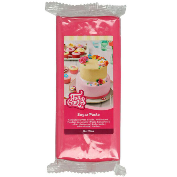 Cerise Sockerpasta 1 kg, Hot Pink - FunCakes