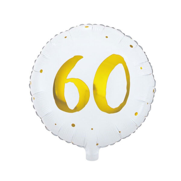 Rund folieballong 60 år