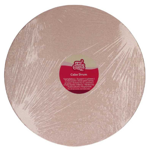 Rund tårtbricka Ø35 cm, roséguld - FunCakes