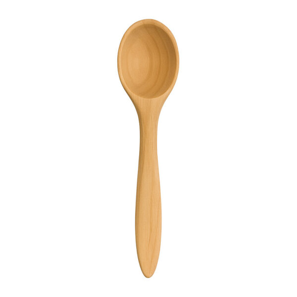 Rundad Träsked i Björk, 28 cm