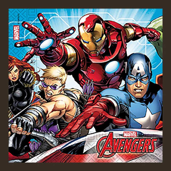 Servetter Avengers, 16-pack