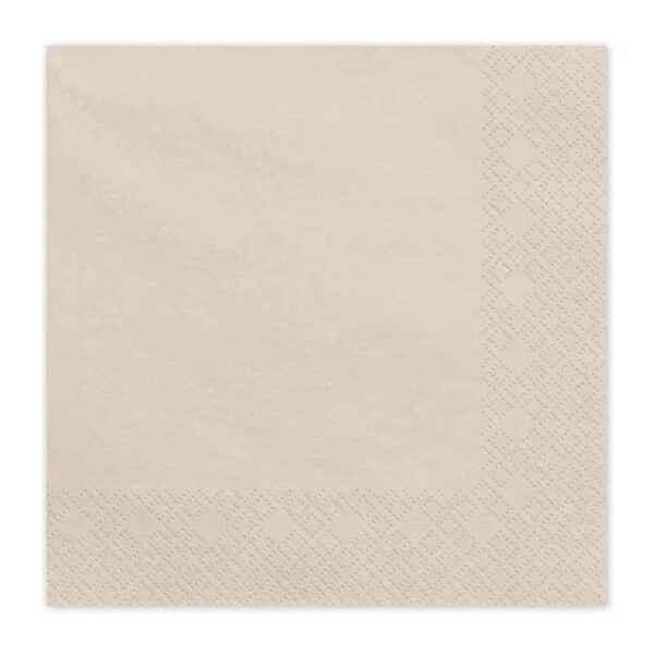 Servetter beige, 20-pack - PartyDeco
