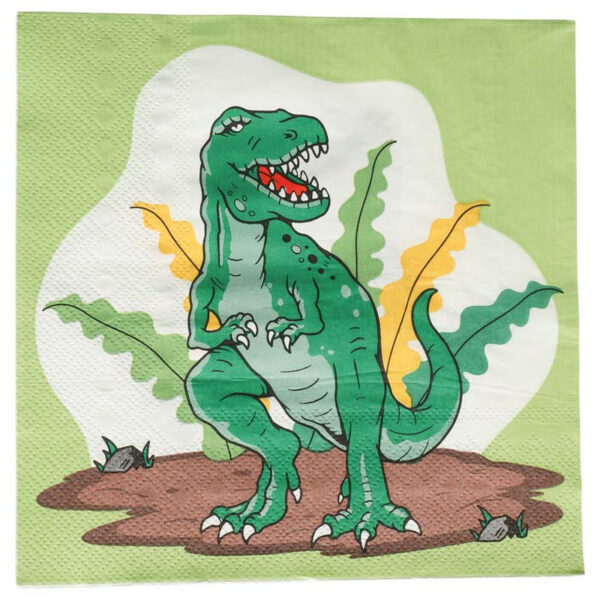 Servetter T-Rex, 33 cm, 16-pack