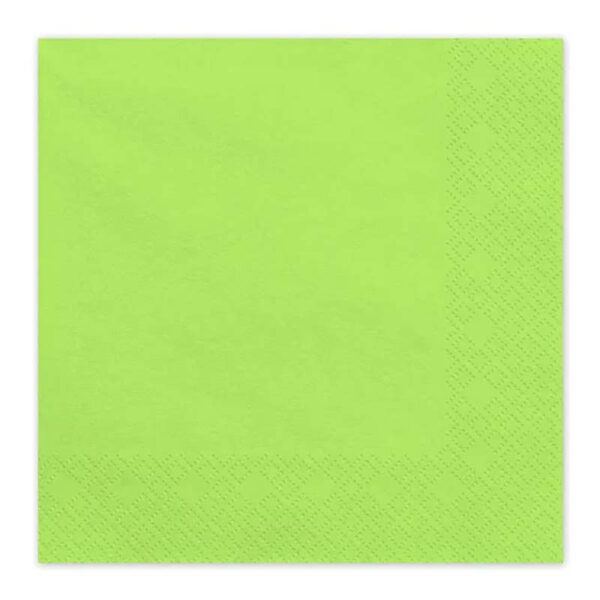 Servetter ljusgrön, 20-pack - PartyDeco
