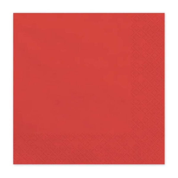 Servetter mörkröd, 20-pack - PartyDeco