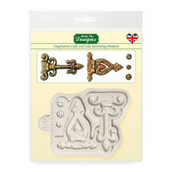 Silikonform Gångjärn & Skruvar - Katy Sue Designs