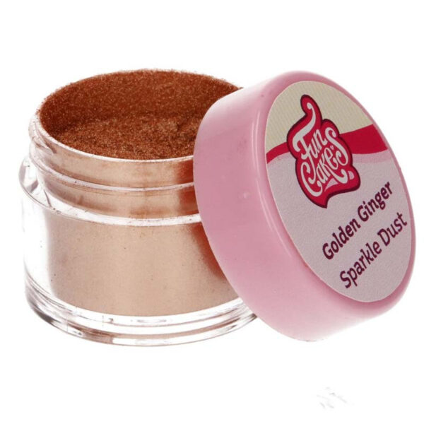 Skimrande Pulverfärg Golden Ginger - FunCakes