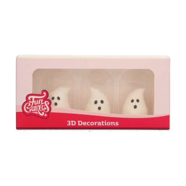 Sockerdekorationer 3D Spöken - FunCakes