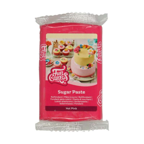Sockerpasta Cerise, Hot Pink - FunCakes