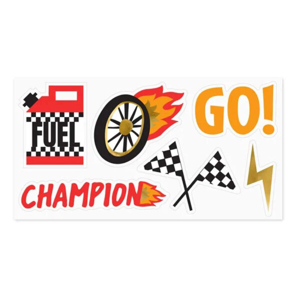 Stickers Bilar, 6-pack - PartyDeco