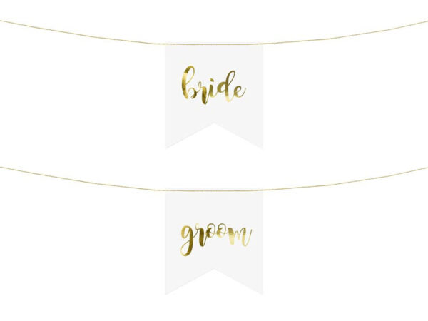Stolsskyltar Bride & Groom - PartyDeco