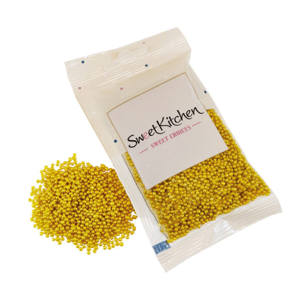 Strössel Sockerpärlor Guld - SweetKitchen