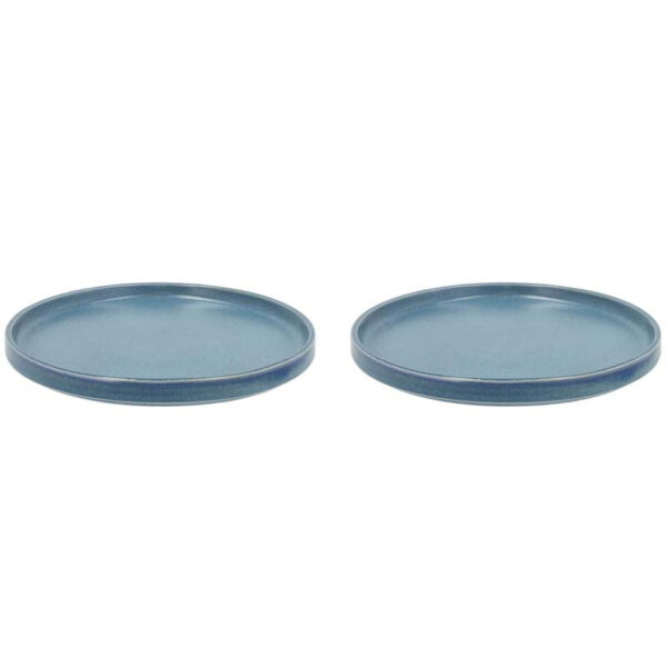 Tallrik Fjord, 2-pack, 26,5cm, blå - Villa Collection
