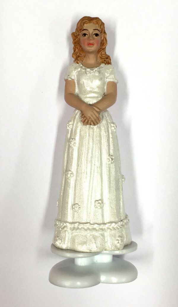 Tårtdekoration Konfirmand, ljushårig tjej