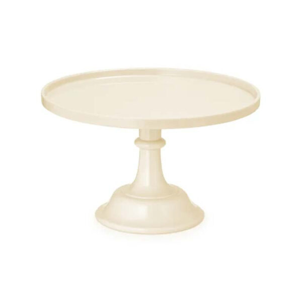 Tårtfat Ø24 cm, beige - PartyDeco