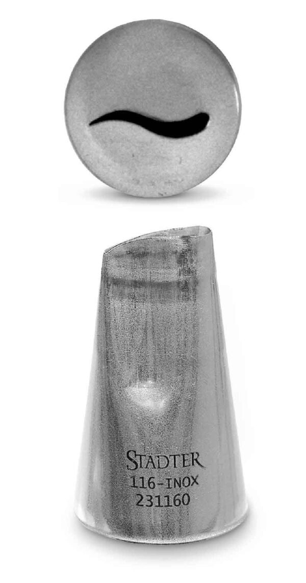 Svängd kronbladstyll 14 mm - Städter