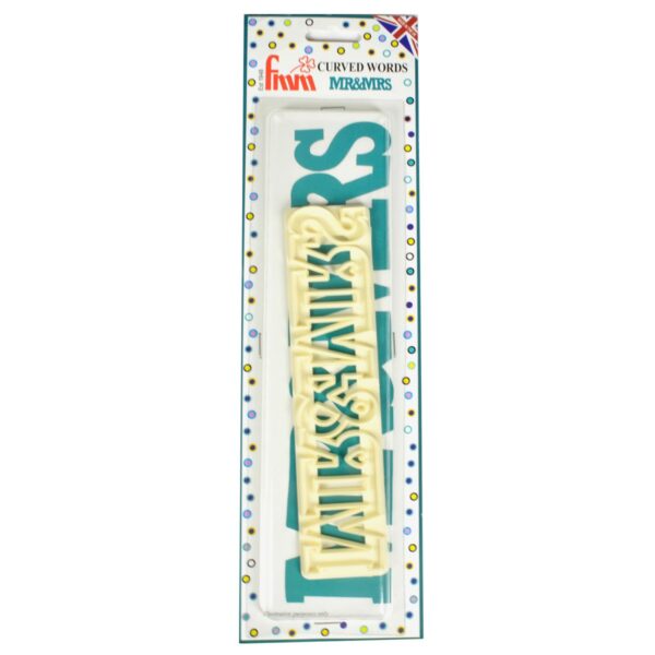 Utstickare Curved Words, Mr & Mrs - FMM