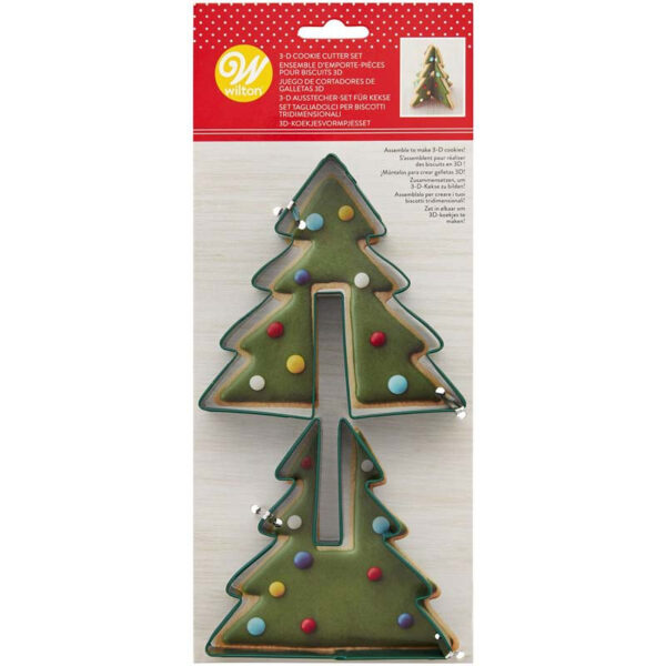 Utstickare Julgran 3D, 2 delar - Wilton