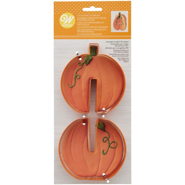 Utstickare pumpa 3D, 2 delar - Wilton