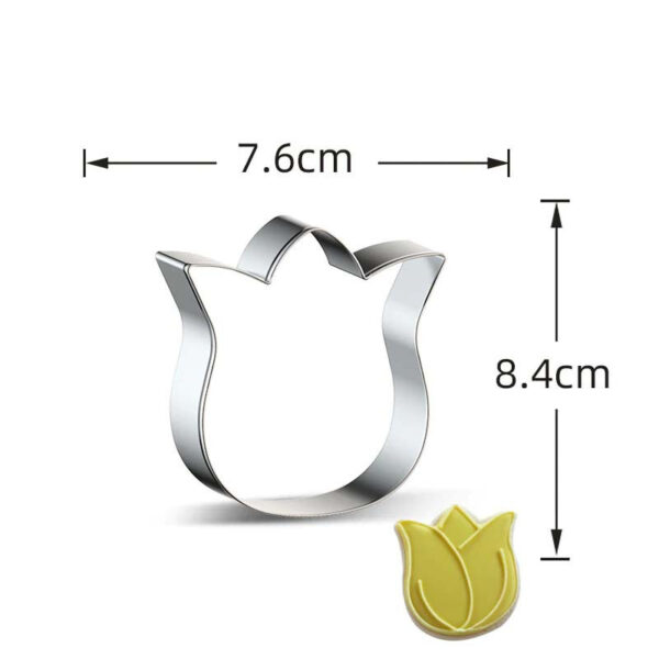 Utstickare tulpan 7,6 x 8,4 cm