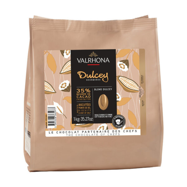 Valrhona Choklad Dulcey Blond 35%, 1 kg
