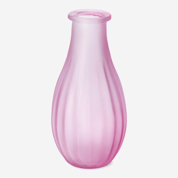 Vas med frostad rosa yta