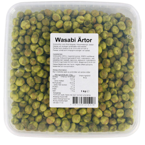 Wasabiärtor Thai 1 Kg