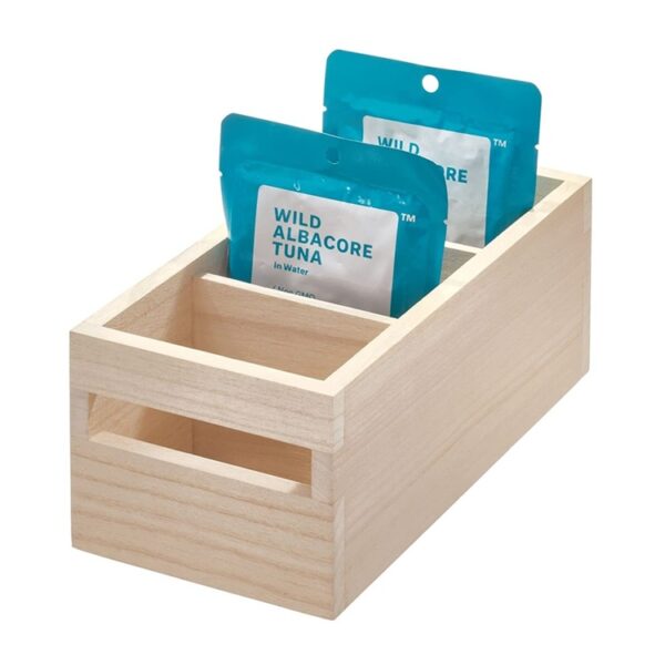 Trälåda, Med fack, PAULOWNIA ECO WOOD ORGANISER, 13 x 25,4 x H 10,5 cm