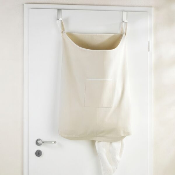 Tvättkorg över dörren, 65 L, CANGURO, 52 x 10 x H 81cm, Beige