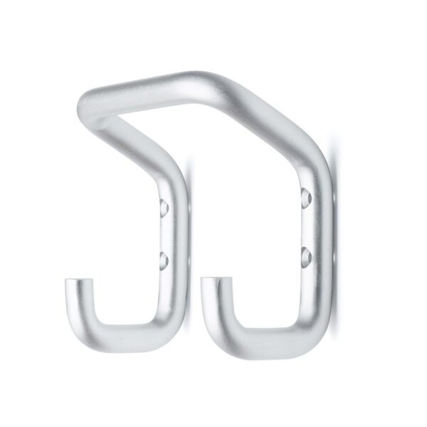 Väggkrok i Aluminium, TELLUS LARGE, 8 x 13,5 x H 12 cm, Silver